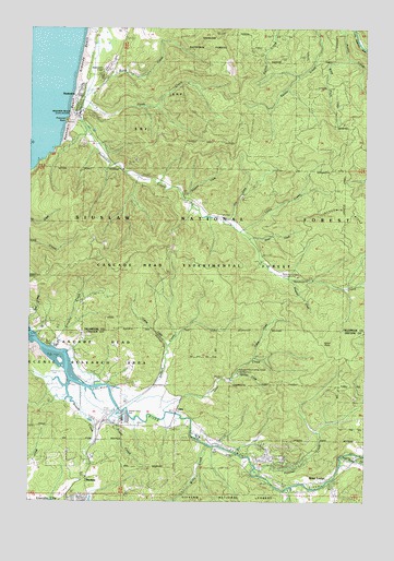 Neskowin, OR USGS Topographic Map
