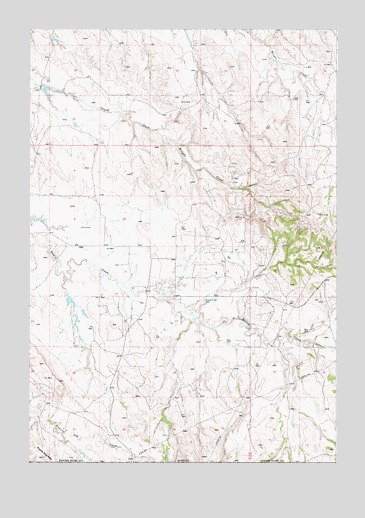 Belle Creek SW, MT USGS Topographic Map