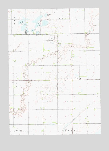 Ness Chain Lakes, SD USGS Topographic Map