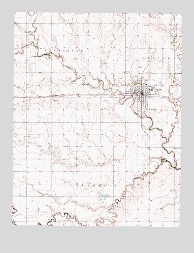 Ness City, KS USGS Topographic Map