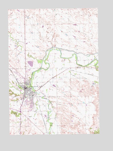 Belle Fourche, SD USGS Topographic Map