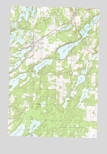 Nevis, MN USGS Topographic Map