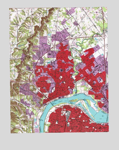 New Albany, IN USGS Topographic Map