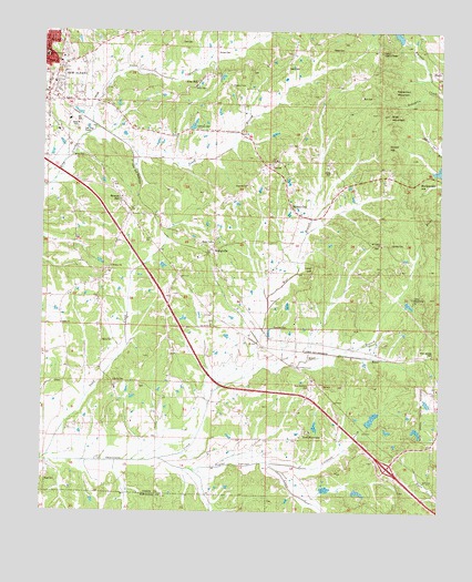 New Albany East, MS USGS Topographic Map