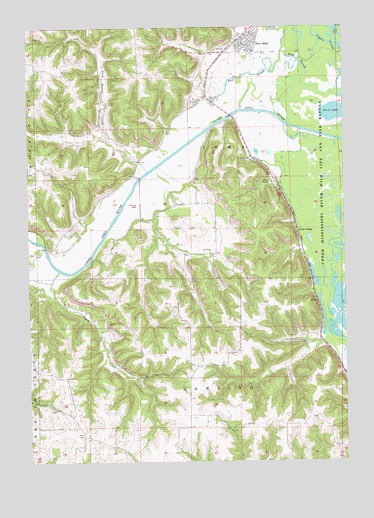 New Albin, IA USGS Topographic Map