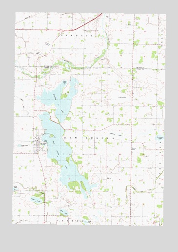 New Auburn, MN USGS Topographic Map