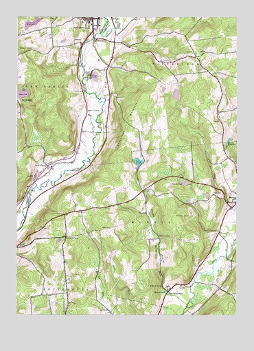 New Berlin South, NY USGS Topographic Map