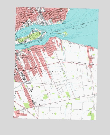 Belle Isle, MI USGS Topographic Map