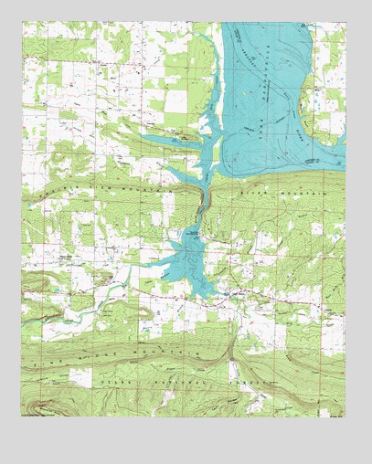 New Blaine, AR USGS Topographic Map