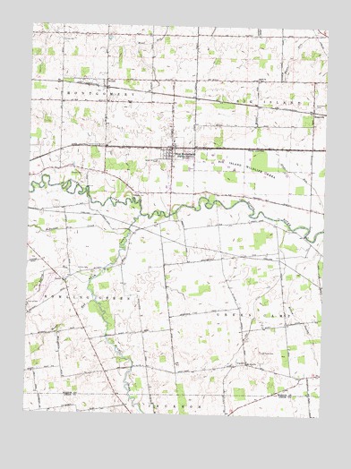 New Bloomington, OH USGS Topographic Map