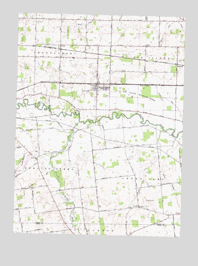 New Bloomington, OH USGS Topographic Map