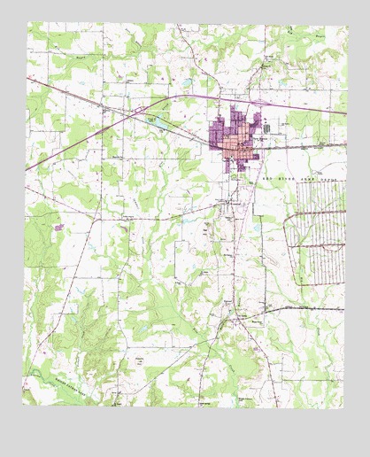New Boston, TX USGS Topographic Map