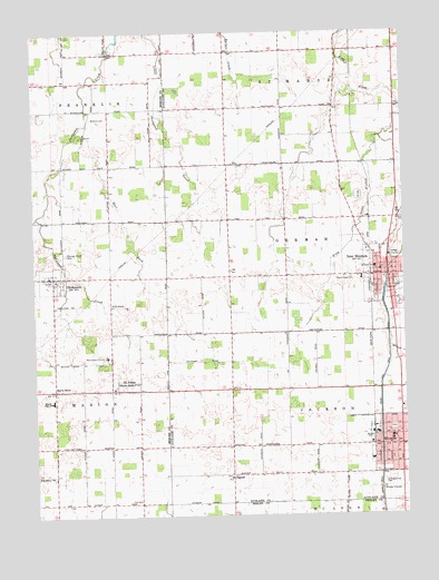 New Bremen, OH USGS Topographic Map