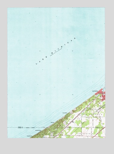 New Buffalo West, MI USGS Topographic Map
