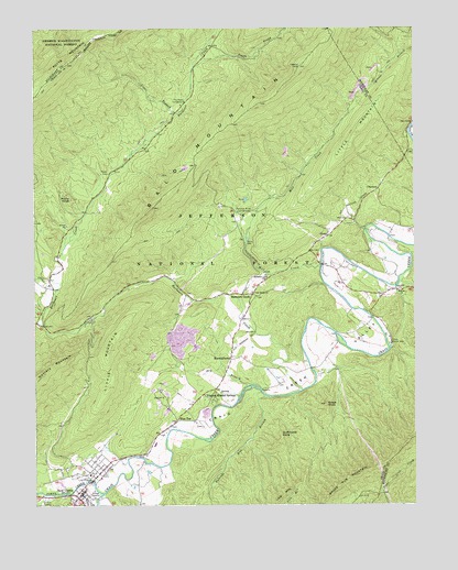 New Castle, VA USGS Topographic Map