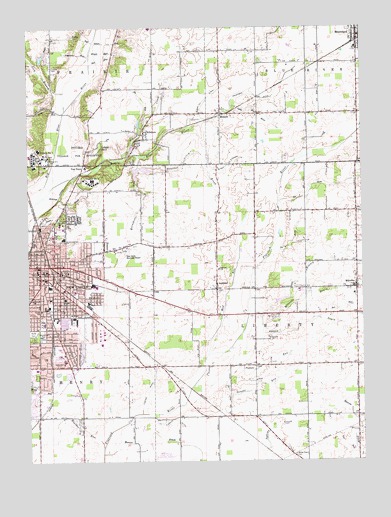 New Castle East, IN USGS Topographic Map