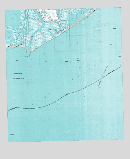Belle Pass, LA USGS Topographic Map