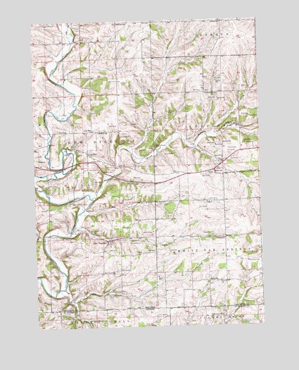New Diggings, WI USGS Topographic Map