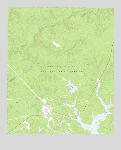 New Ellenton SE, SC USGS Topographic Map