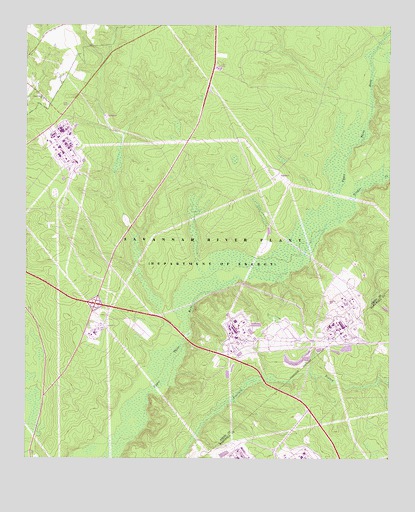 New Ellenton SW, SC USGS Topographic Map