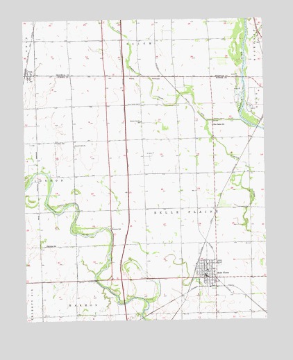 Belle Plaine, KS USGS Topographic Map
