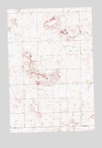 New England NW, ND USGS Topographic Map