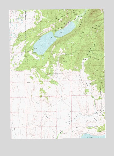 New Fork Lakes, WY USGS Topographic Map
