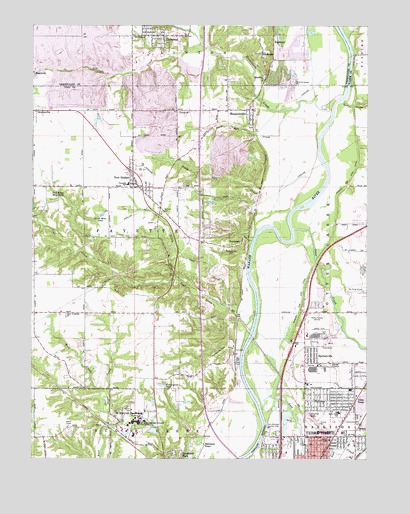 New Goshen, IN USGS Topographic Map