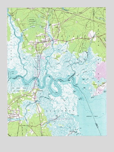 New Gretna, NJ USGS Topographic Map