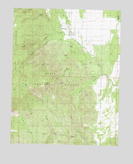 New Harmony, UT USGS Topographic Map