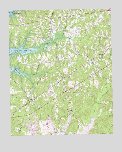 New Hill, NC USGS Topographic Map