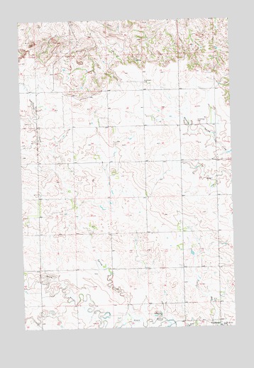 New Hradec North, ND USGS Topographic Map