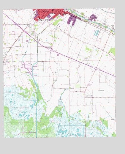 New Iberia South, LA USGS Topographic Map