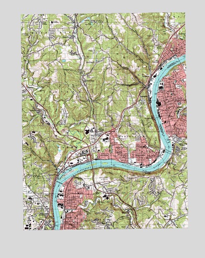 New Kensington West, PA USGS Topographic Map