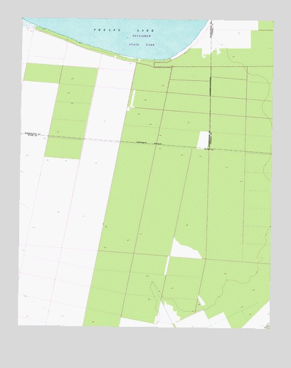 New Lake NW, NC USGS Topographic Map