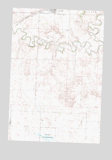 New Leipzig South, ND USGS Topographic Map