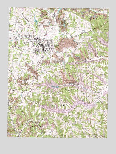 New Lexington, OH USGS Topographic Map