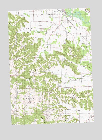 New Lisbon South, WI USGS Topographic Map
