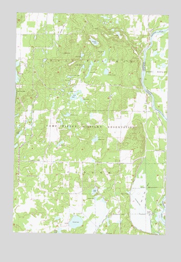 Belle Prairie NW, MN USGS Topographic Map