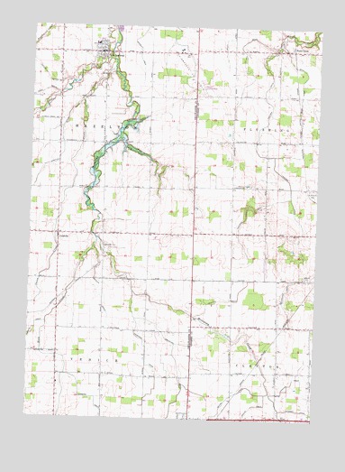 New Lothrop, MI USGS Topographic Map