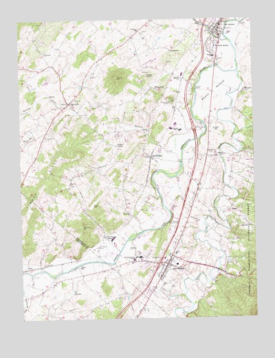 New Market, VA USGS Topographic Map