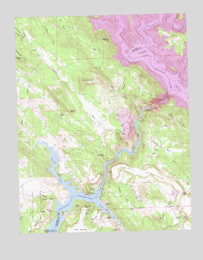 New Melones Dam, CA USGS Topographic Map