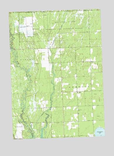 New Miner, WI USGS Topographic Map
