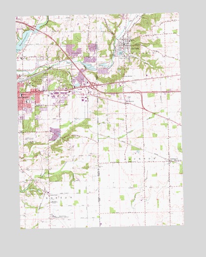 New Paris, OH USGS Topographic Map