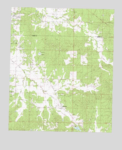 Bellefontaine, MS USGS Topographic Map
