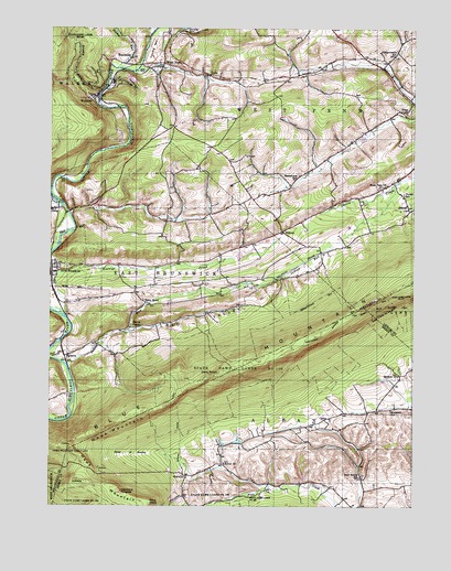 New Ringgold, PA USGS Topographic Map