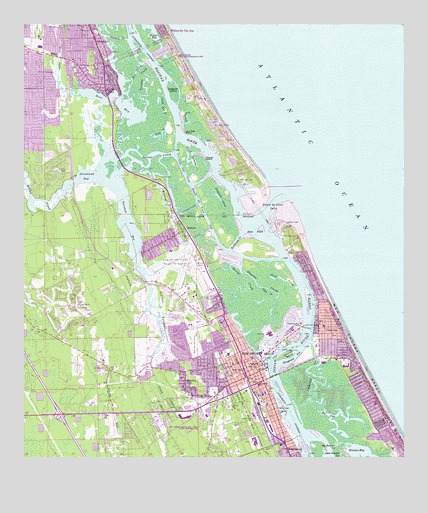 New Smyrna Beach, FL USGS Topographic Map