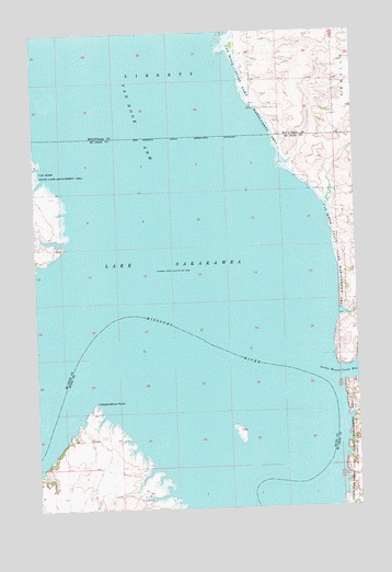 New Town SE, ND USGS Topographic Map