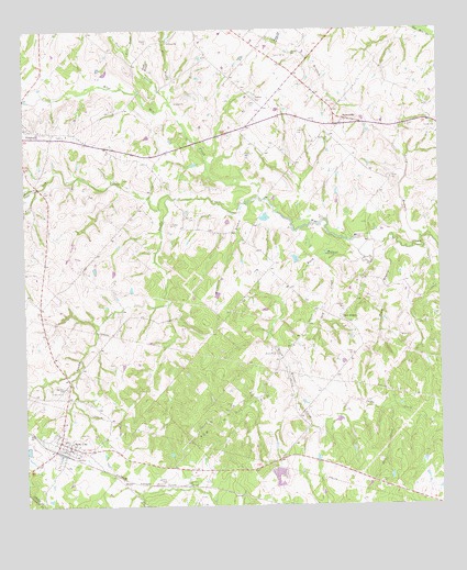 New Ulm, TX USGS Topographic Map