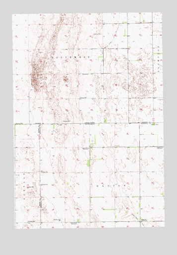 Newark NW, ND USGS Topographic Map